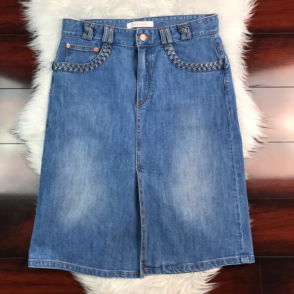 See By Chloe Dresses & Skirts - ❌SOLD❌ See by Chloe Denim Stretch Skirt Braided